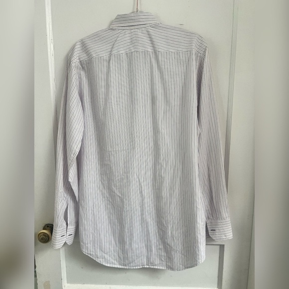 Paul Smith Silk Blend Striped Button Down Shirt Size 16/41 $240 - Picture 3 of 3